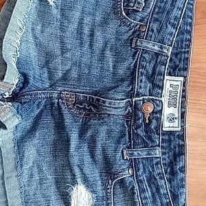 PINK Victoria's Secret Women's Blue Jean Shorts